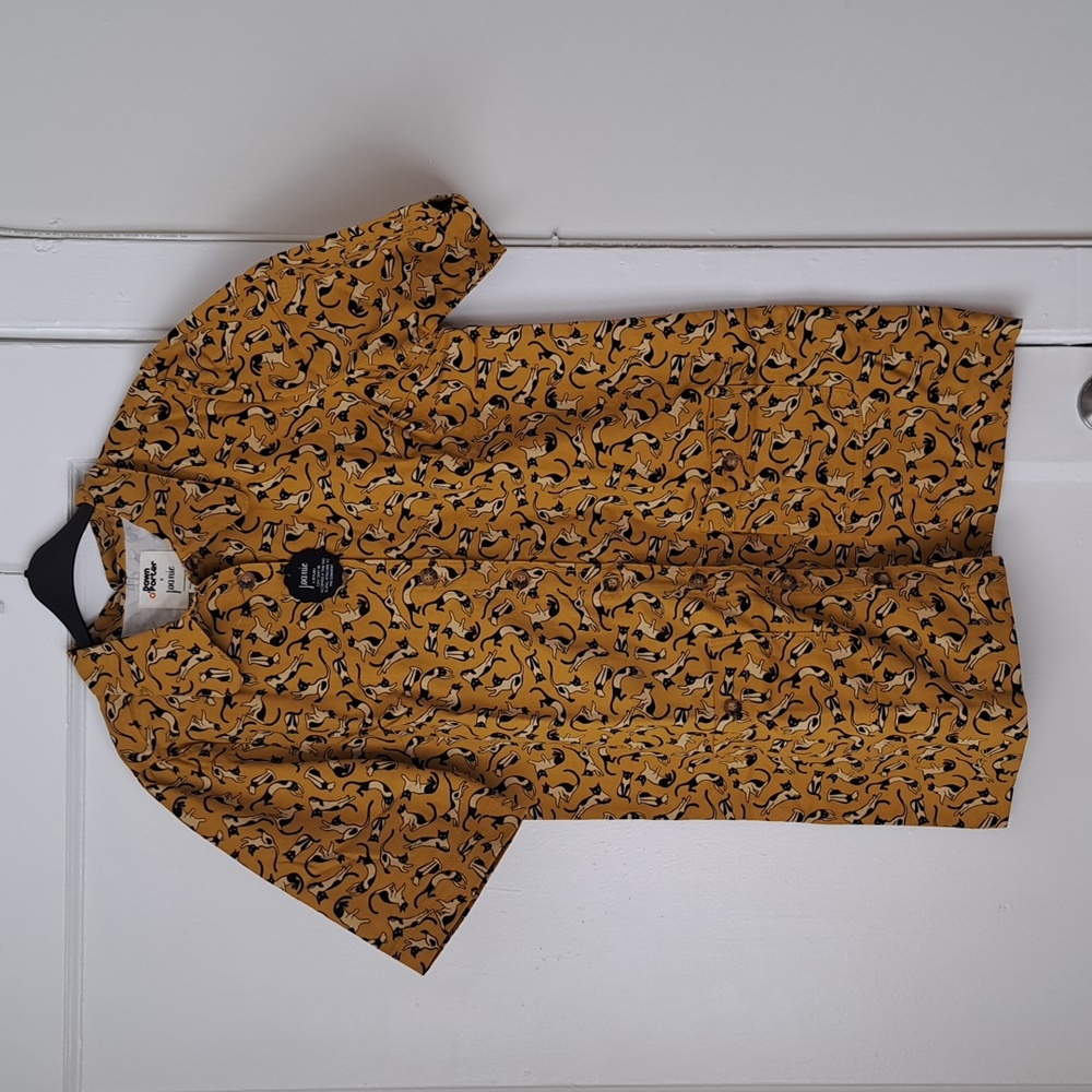 NWT Dawn O'Porter x Joanie bellini cat shirt shift dress